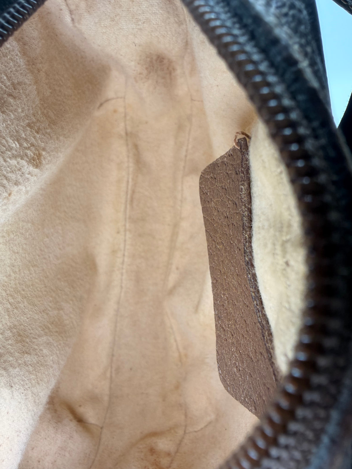 Vintage Gucci GG Supreme Sherry Line / Web Stripe Small Crossbody Bag [89.02.066]