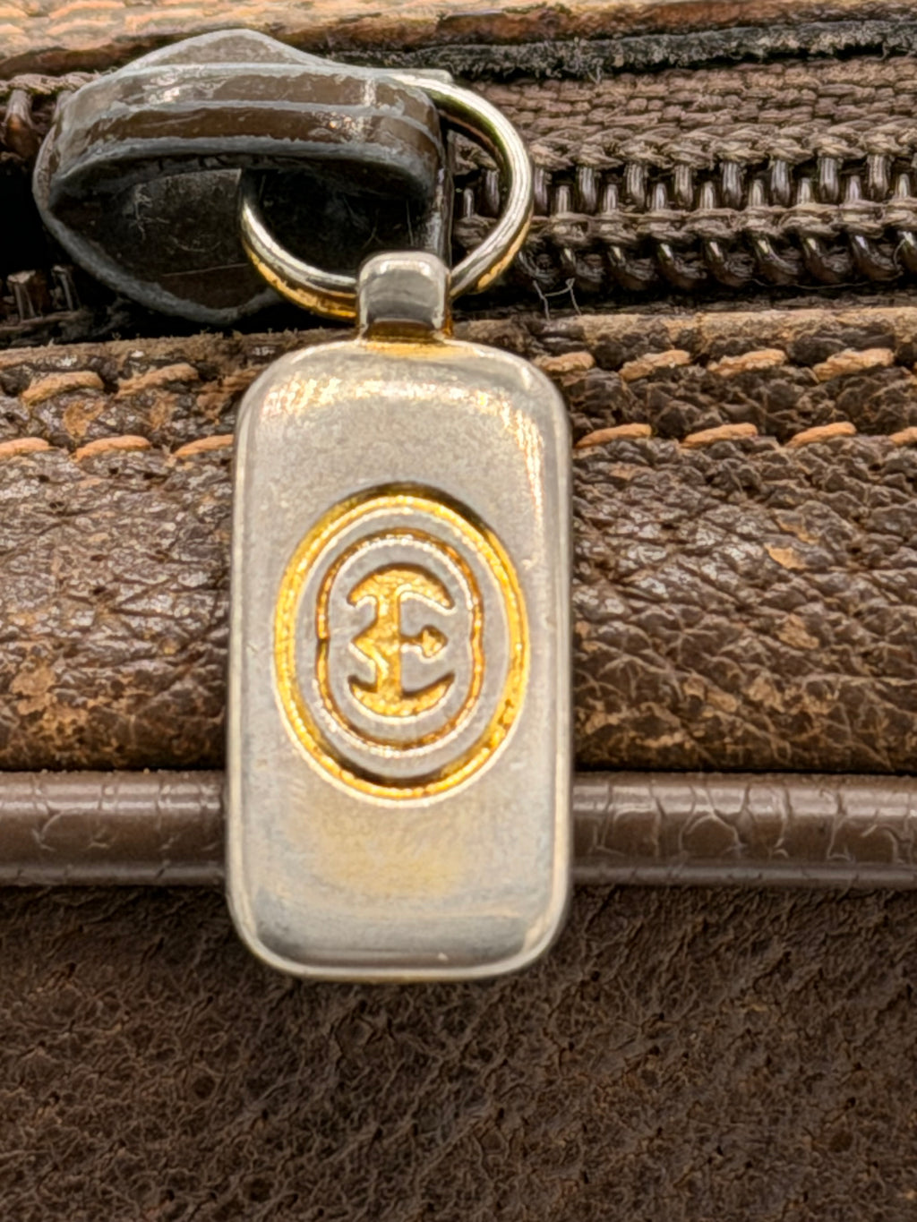 Vintage Gucci GG Supreme Sherry Line / Web Stripe Small Crossbody Bag [89.02.066]
