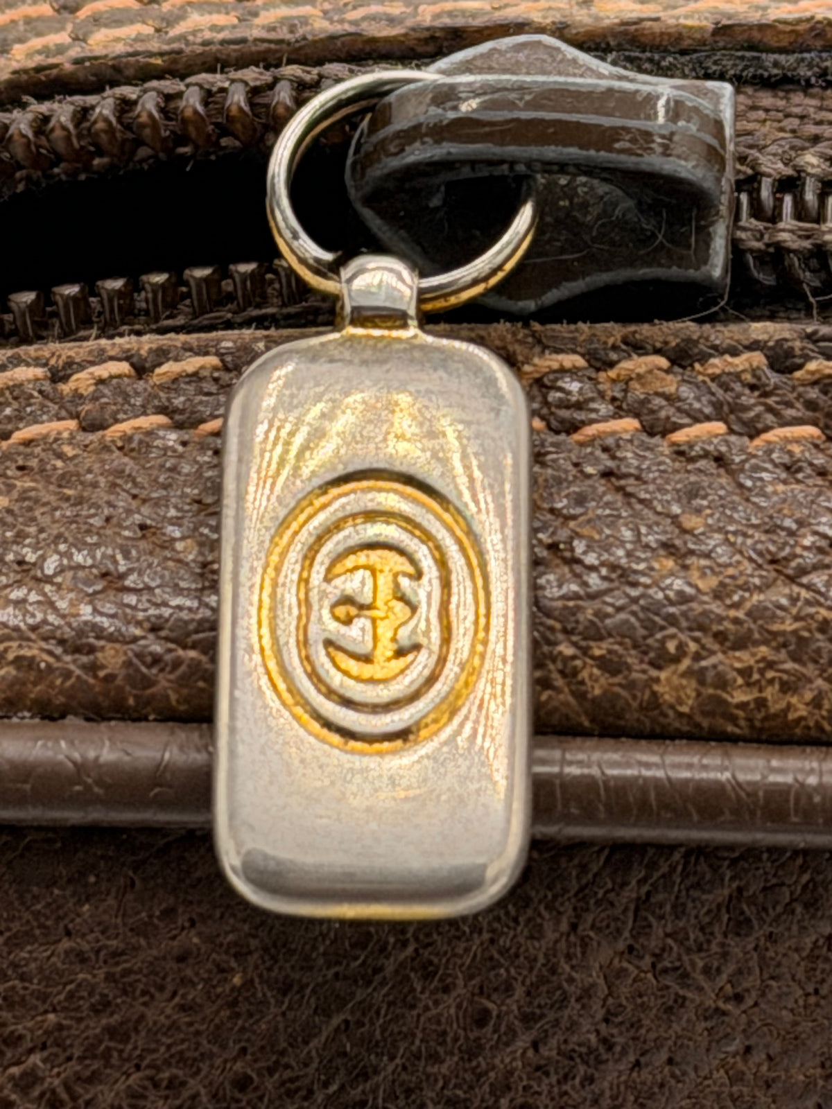 Vintage Gucci GG Supreme Sherry Line / Web Stripe Small Crossbody Bag [89.02.066]