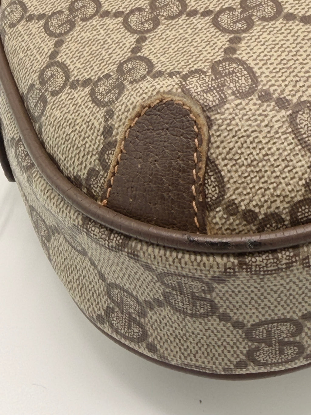 Vintage Gucci GG Supreme Sherry Line / Web Stripe Small Crossbody Bag [89.02.066]
