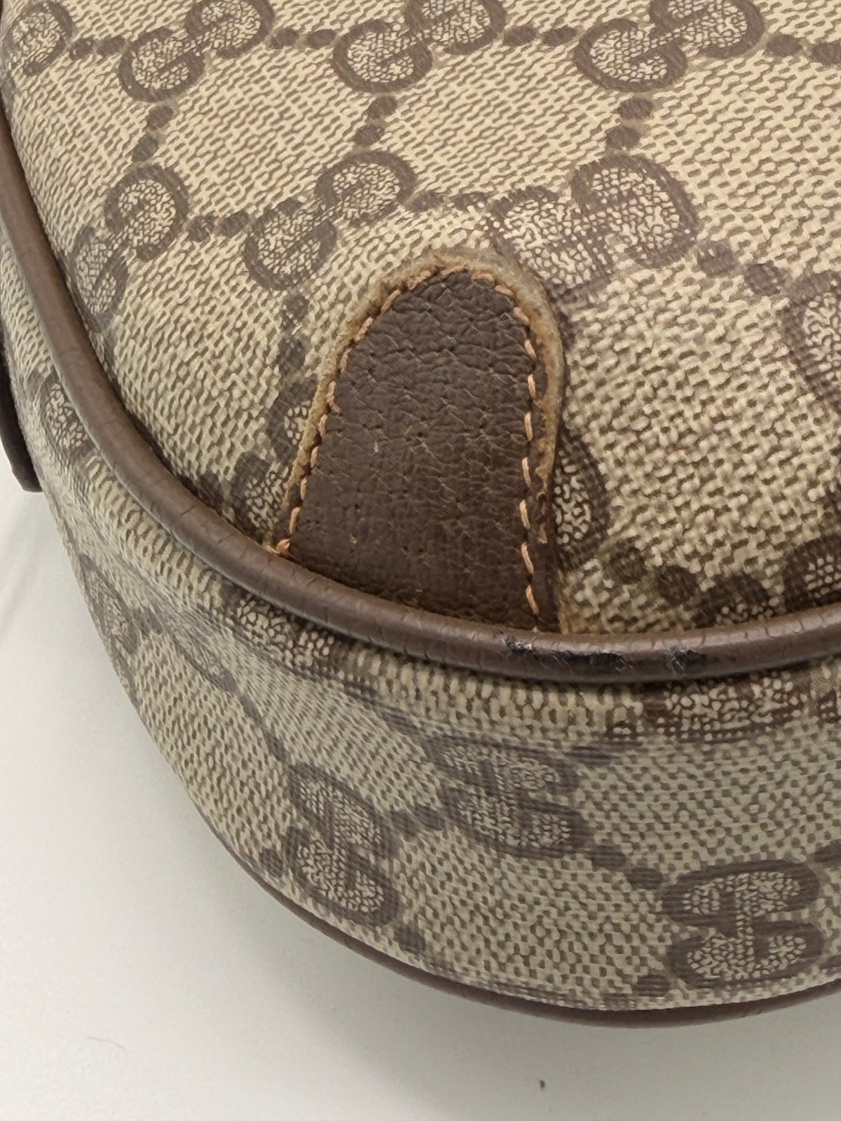Vintage Gucci GG Supreme Sherry Line / Web Stripe Small Crossbody Bag [89.02.066]