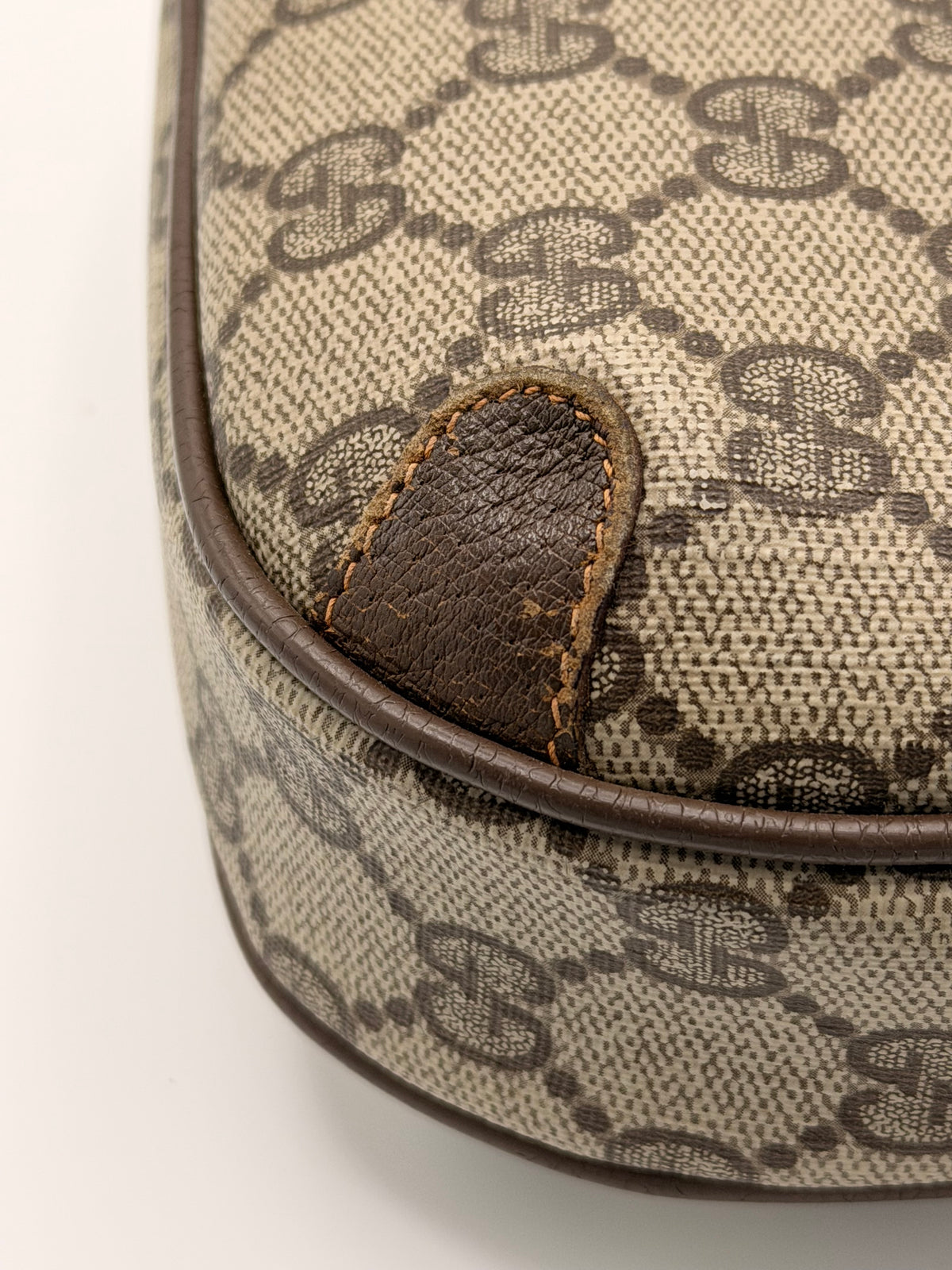 Vintage Gucci GG Supreme Sherry Line / Web Stripe Small Crossbody Bag [89.02.066]