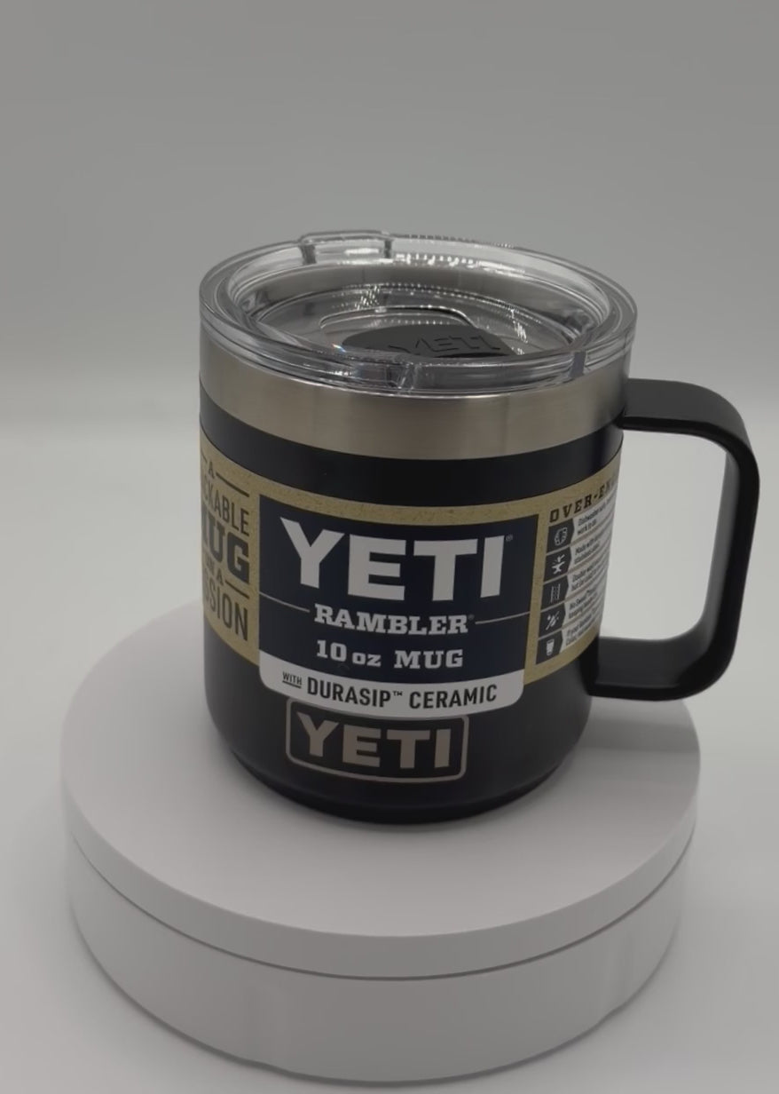 YETI Rambler 10 oz Mug with DuraSip Lid – [Black] – New